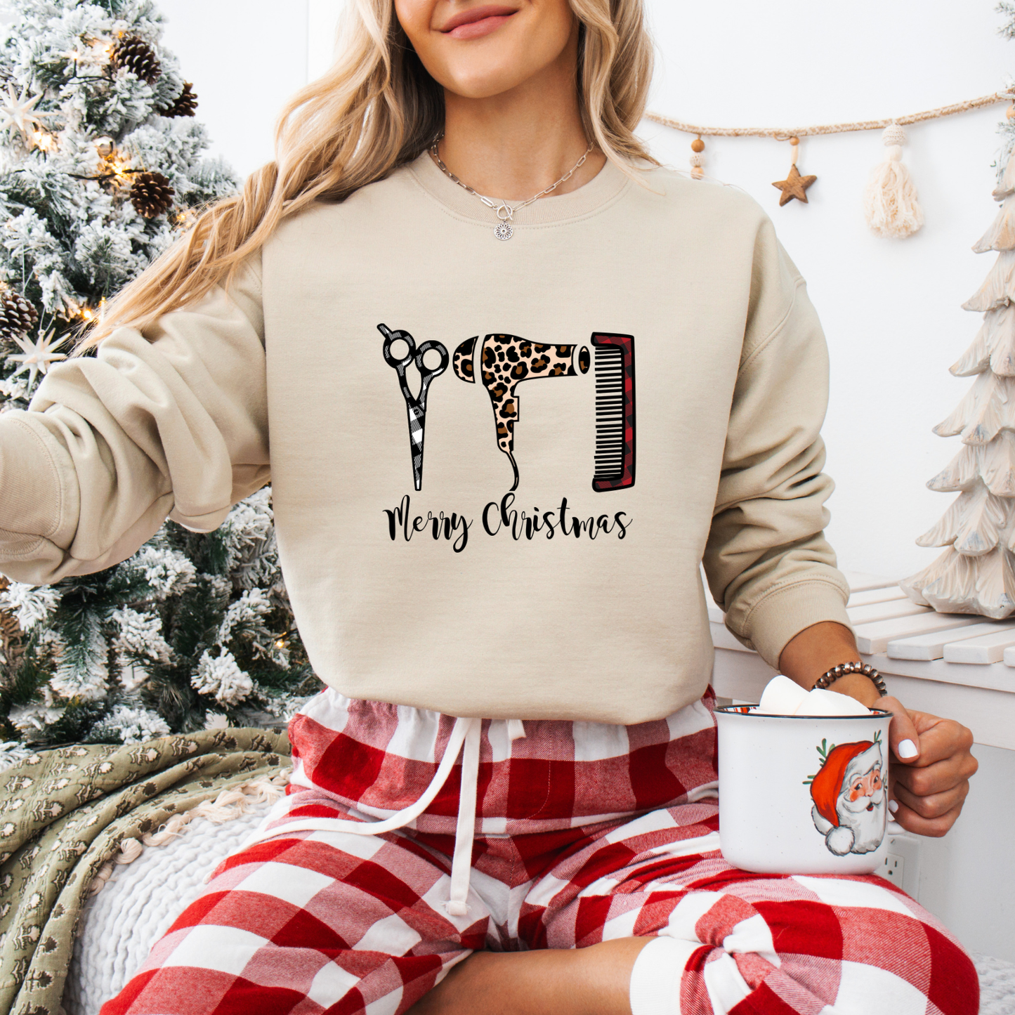 Hair Stylist Christmas Tees + Crews