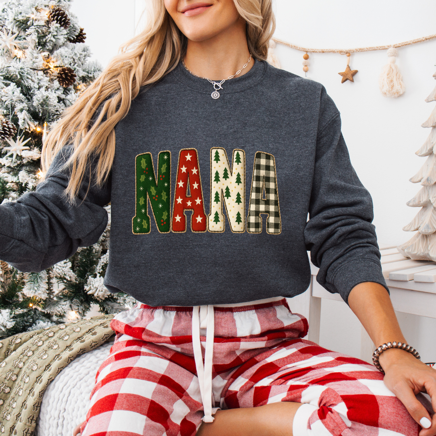 Christmas Gigi,Mama,Nana,Mimi Tees + Crews