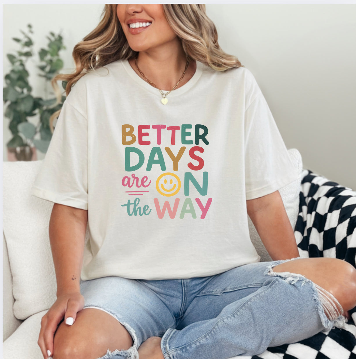 Better Days Tee (Natural/Cream)