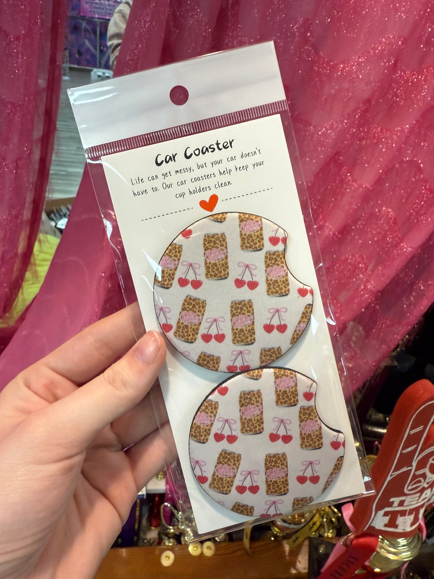 CHEETAH Dr. Pepper Car Coasters