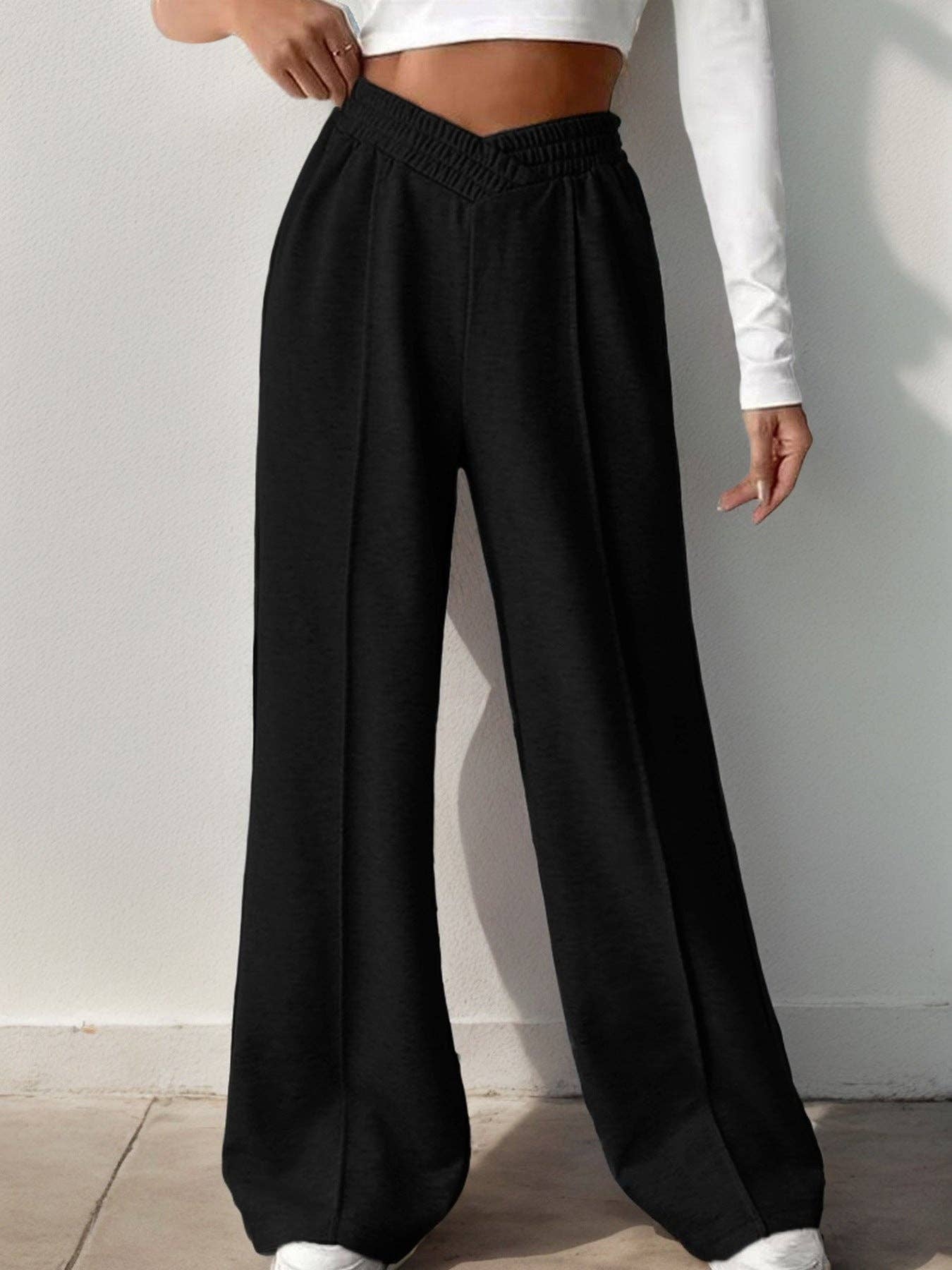 The Bella Sweats- High-Waisted Wide Leg Pants