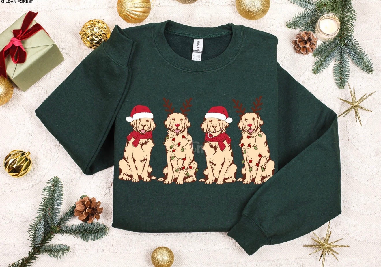 Christmas Doggies Tees + Crew