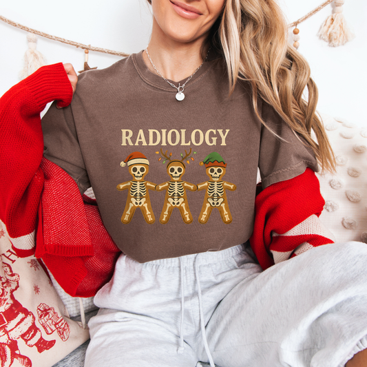 Radiology Gingerbread Skelly Tee + Crew