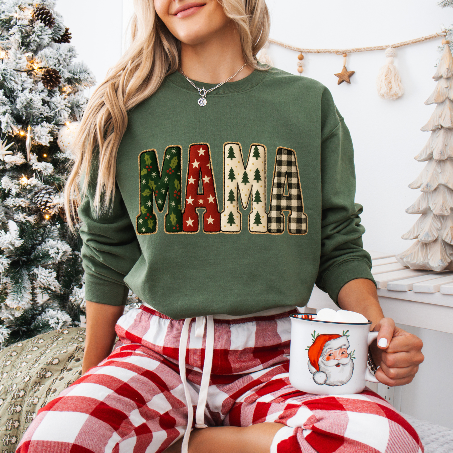 Christmas Gigi,Mama,Nana,Mimi Tees + Crews