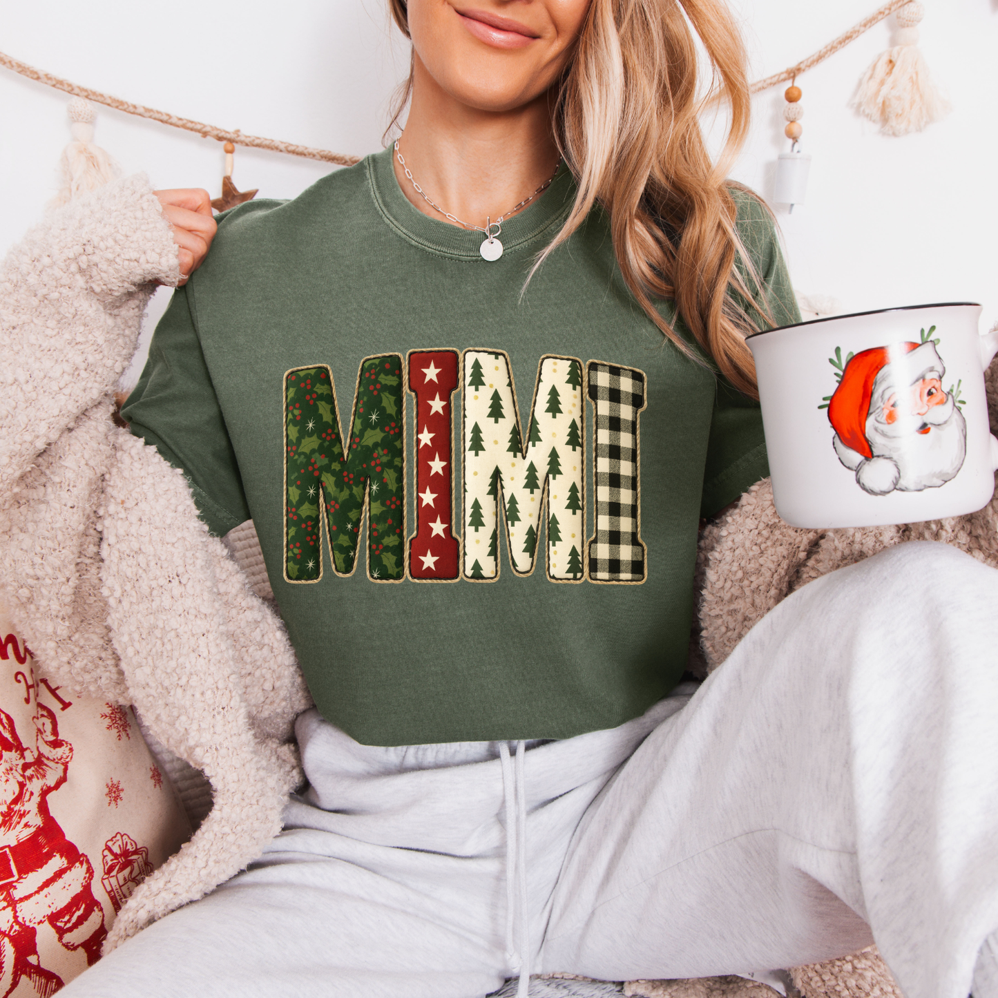 Christmas Gigi,Mama,Nana,Mimi Tees + Crews