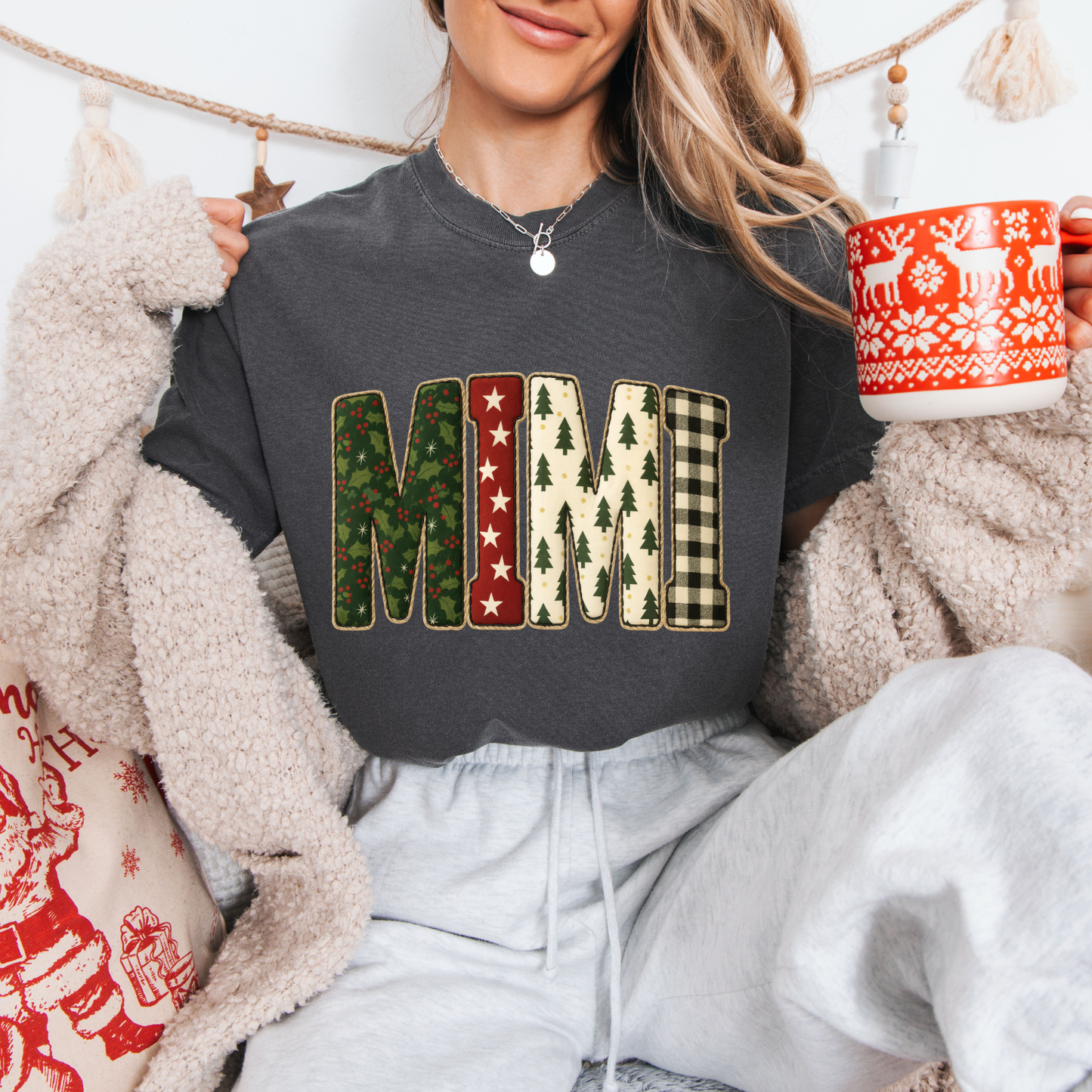 Christmas Gigi,Mama,Nana,Mimi Tees + Crews