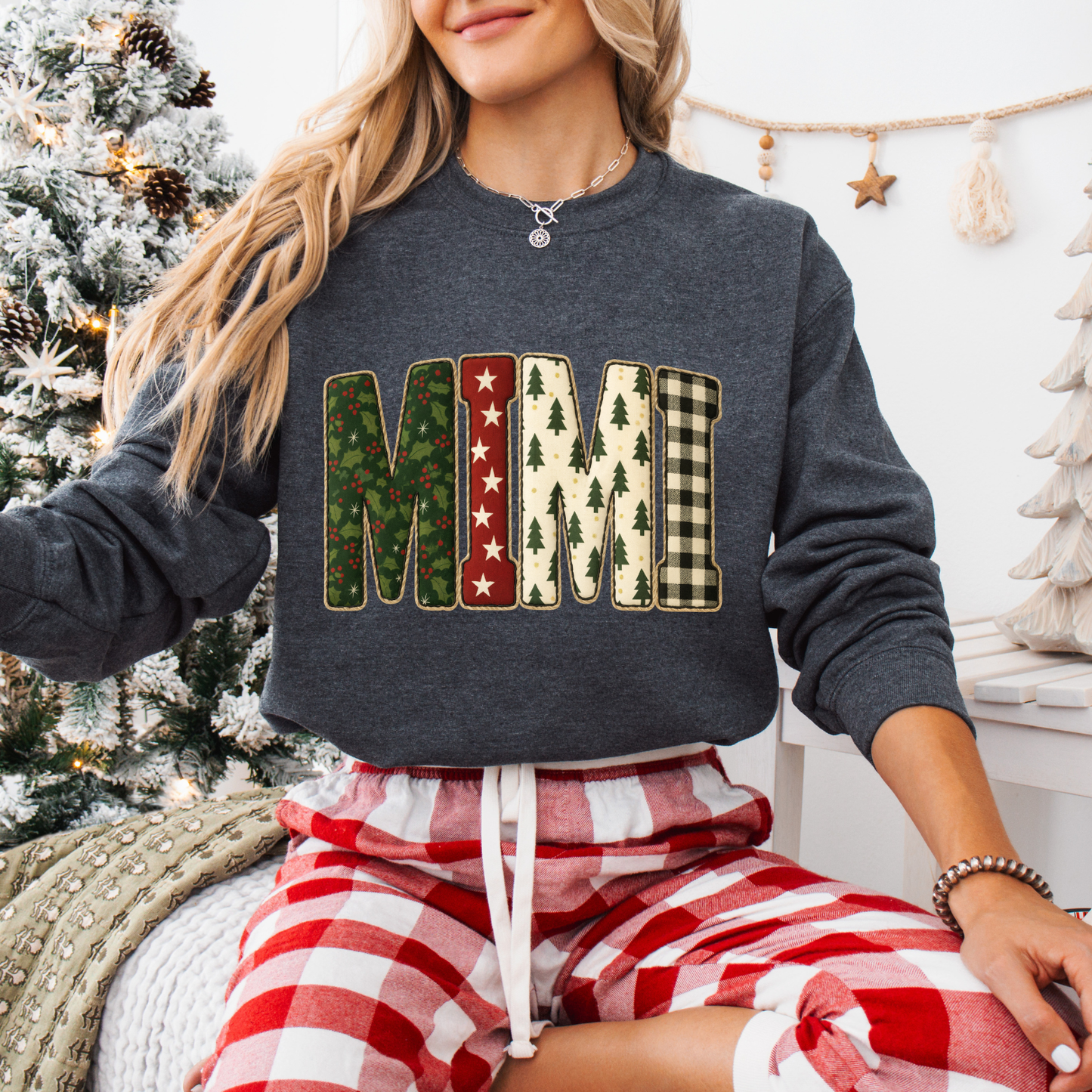Christmas Gigi,Mama,Nana,Mimi Tees + Crews