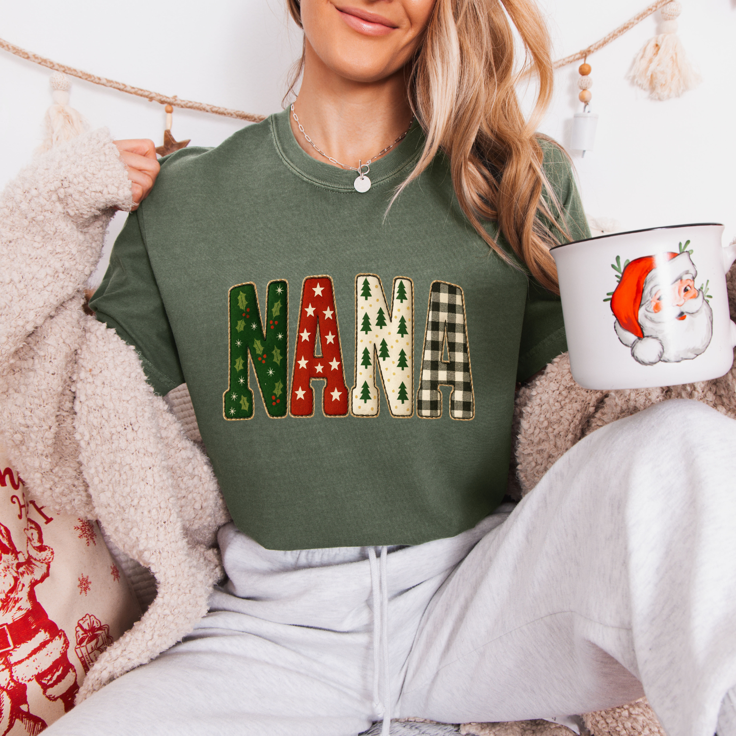 Christmas Gigi,Mama,Nana,Mimi Tees + Crews