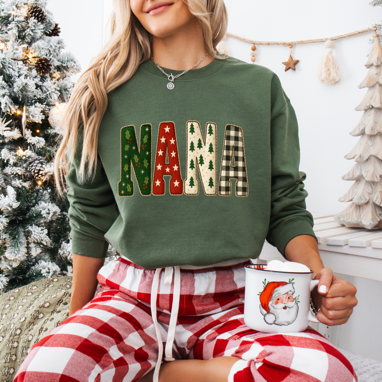 Christmas Gigi,Mama,Nana,Mimi Tees + Crews