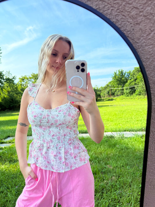 The Pink Floral Top