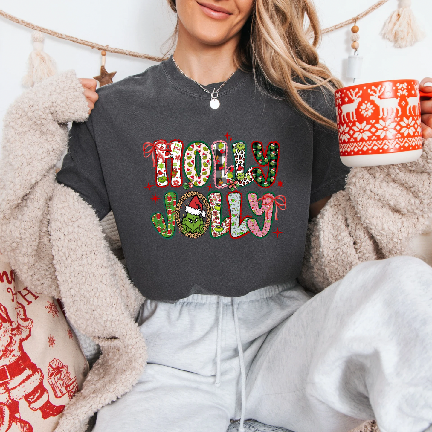 Holly Jolly Tees + Crews