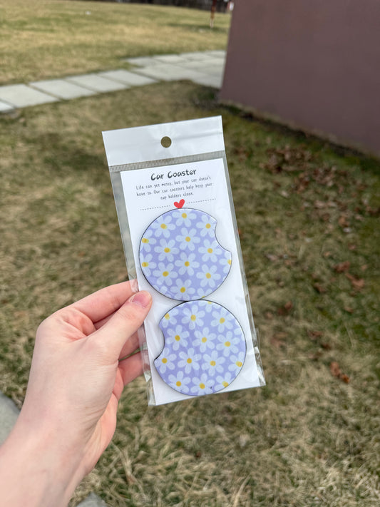 Daisy Car Coasters