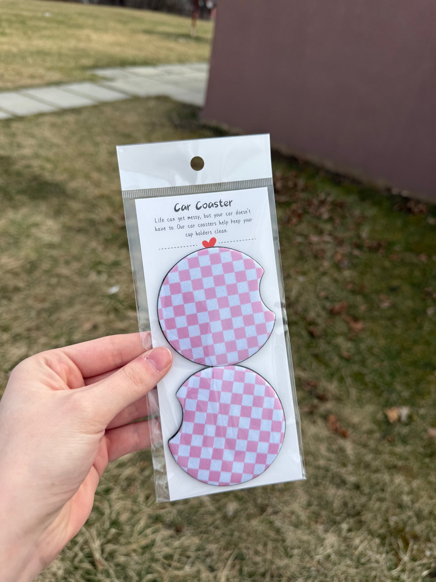 Checkered Car Coasters