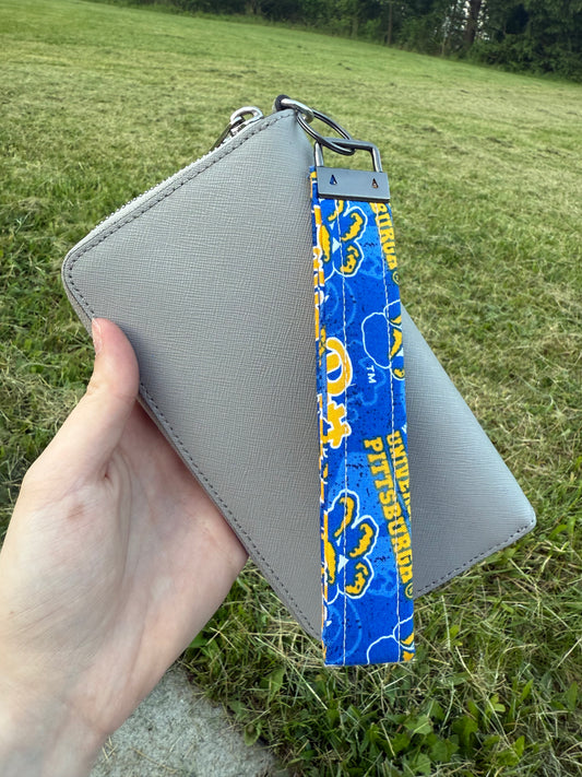 University of Pitt Wristlet Keychain