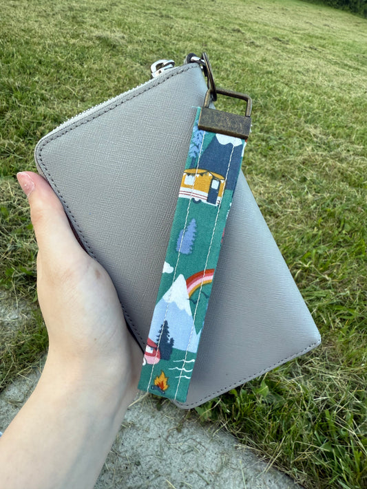 Camping Wristlet Keychain